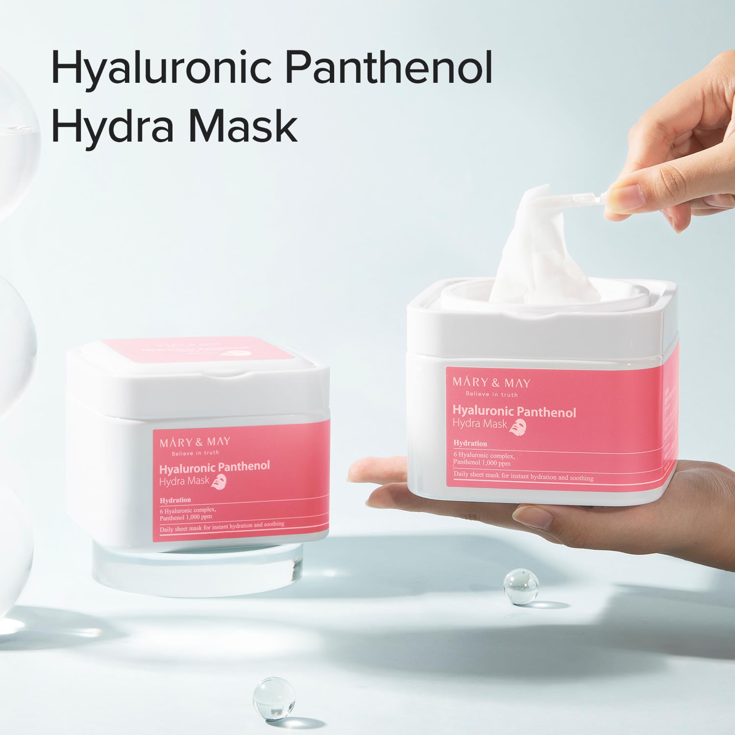 Mary&May – Hyaluronic Panthenol Hydra Mask 30ea