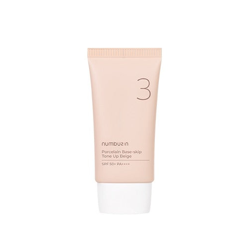 Numbuzin - No.3 Porcelain Base-skip Tone Up Beige - 50Ml