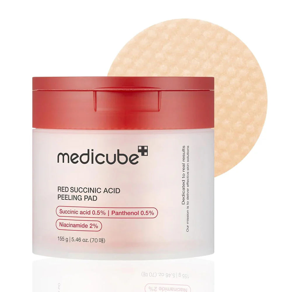 Medicube -  Red Succinic Acid Panthenol Facial Peeling Pads  -  70 Pads