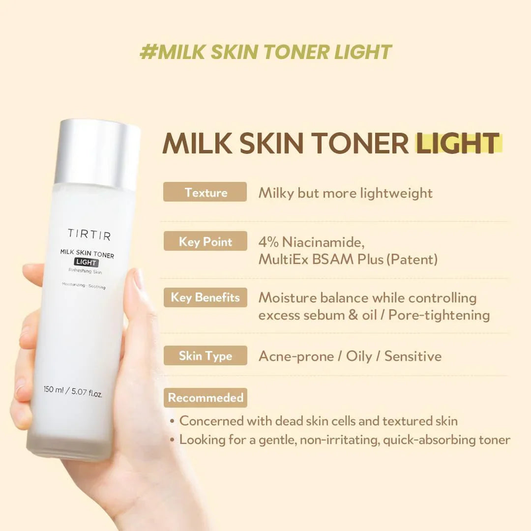 TIRTIR -  Milk Skin Toner Light - 150ML