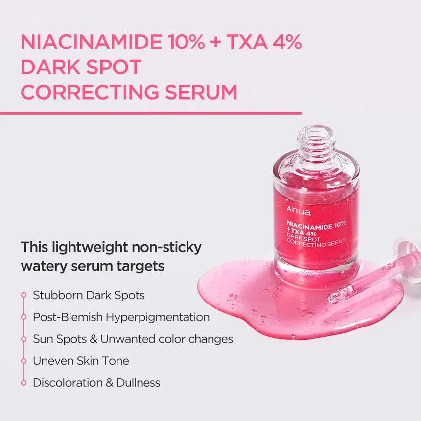 Anua - Niacinamide 10% + TXA 4% Dark Spot Correcting Serum - 30ml - Cosmetic Holic