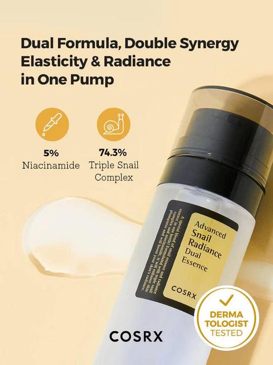 COSRX - Advanced Snail Radiance Dual Essence - 80ml Cosmetic Holic