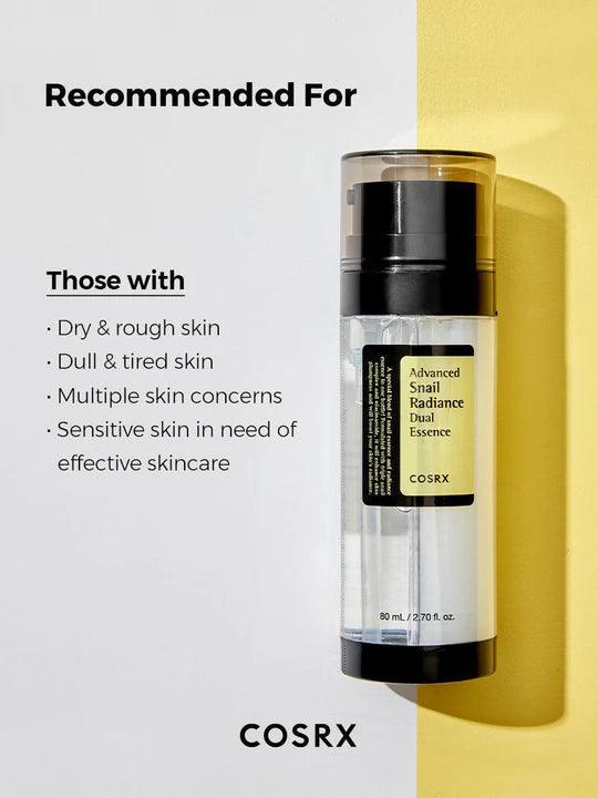 COSRX - Advanced Snail Radiance Dual Essence - 80ml Cosmetic Holic