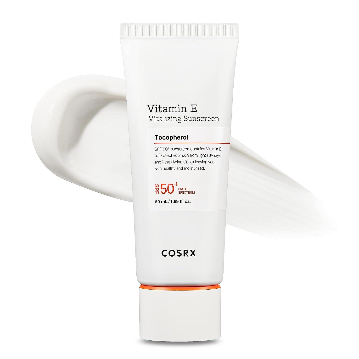 COSRX - Vitamin E Vitalizing Sunscreen SPF 50+ - 50ml - Cosmetic Holic