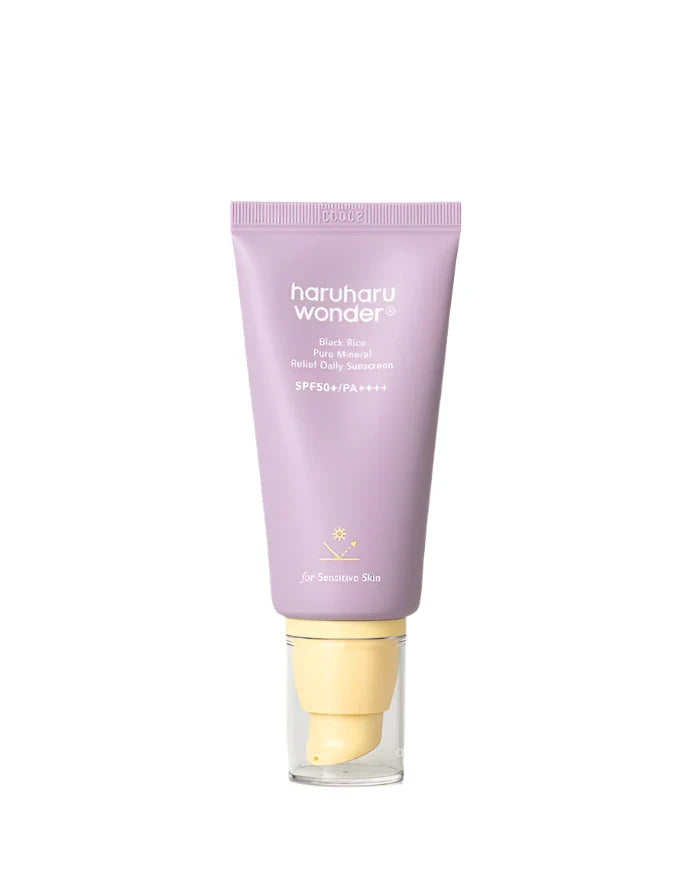 Haruharu wonder - Black Rice Pure Mineral Relief Daily Sunscreen SPF 50+ PA++++ 50ml - Cosmetic Holic