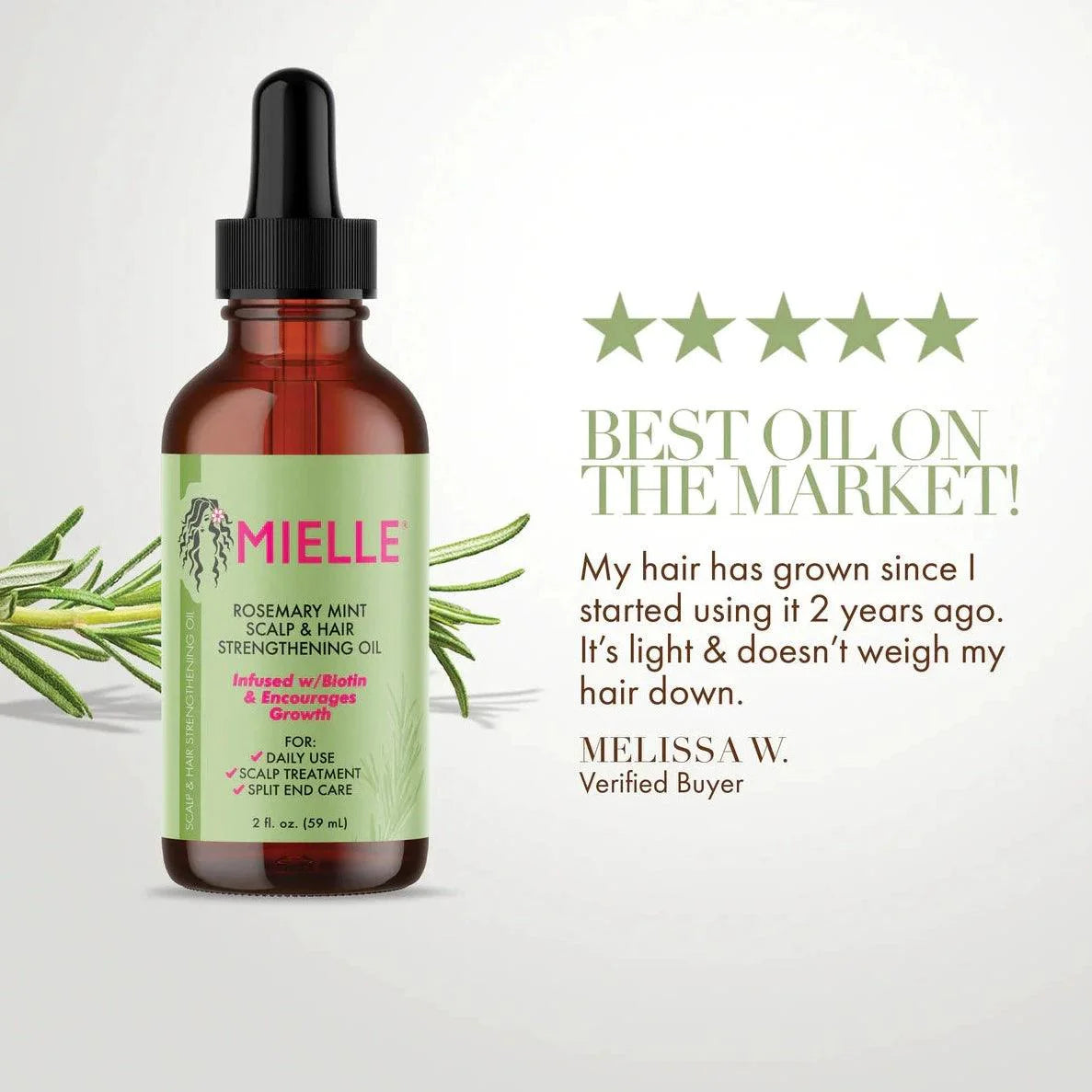 Mielle Rosemary Mint Scalp & Hair Strengthening Oil