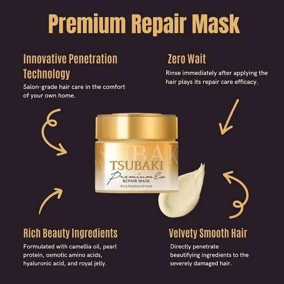 Shiseido - Tsubaki Premium Repair Hair Mask 180g - Cosmetic Holic