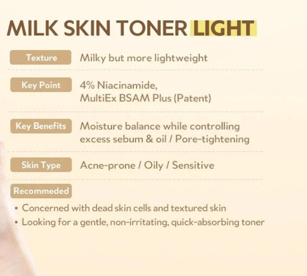 TIRTIR - Milk Skin Toner Light - 20ml - Cosmetic Holic